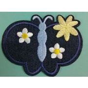 Бабочка с ромашками 8 см