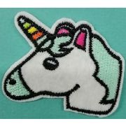 Термоаппликация, термонашивка Единорог цветной 4 см Арт 10.1223