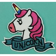 Термоаппликация, термонашивка Единорог Unicorn 8 см Арт 27.1223