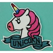 Термоаппликация, термонашивка Единорог Unicorn 6 см Арт 15.1223