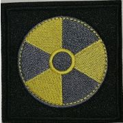 Термоаппликация, термонашивка Знак радиации 8 см Арт 50.1223