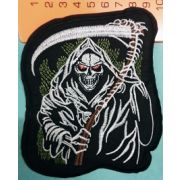 Термоаппликация Смерть с  косой 10*12 см Арт 70.1223