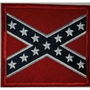 Термоаппликация, термонашивка Флаг Конфедерации 7*7см Арт 50.1223