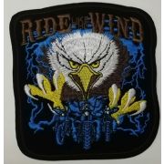 Термоаппликация мотоциклетная RIDE the WIND 10.5*9.5 см Арт 70.1223