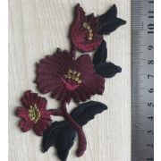 Термоаппликация, термонашивка Цветок 8,5 см Арт 25.1223