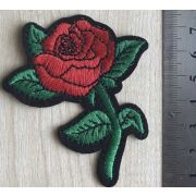 Термоаппликация, термонашивка Розочка 7 см Арт 25.1223