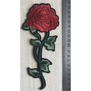 Термоаппликация, термонашивка Роза 19 см Арт 80.1223