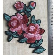 Термоаппликация, термонашивка Розы 18 см Арт 120.1223