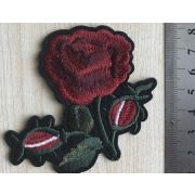 Термоаппликация, термонашивка Роза 7.5 см Арт 25.1223