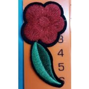 Термоаппликация, термонашивка Цветочек 6 см Арт 15.1223