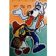 Термоаппликация, термонашивка Красная шапочка 8 см Арт 27.1223