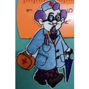 Термоаппликация, термонашивка Айболит 8.5 см Арт 27.1223