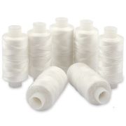 Нитки 70 лл 200 м белые и черные Арт 25.042443(10)