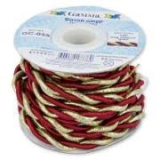 Шнур витой 5,5 мм под серебро 9,1 м Арт 042237