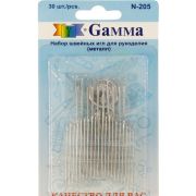 Иглы для шитья ручные Гамма №-205 30 шт. Арт 94.112343