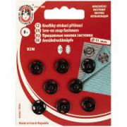 Кнопка пришивная металл «KOH-I-NOOR» №4 диаметр 12 мм 8 шт Арт 130.112348(10)(Ел 140)