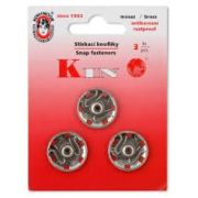 Кнопка пришивная металл «KOH-I-NOOR» №8 диаметр 20.9 мм 3 шт Арт 230.012538(10)