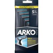 Станок бритвенный одноразовый ARCO с хромовым покрытием (5 шт в пакете) Арт 122.042235