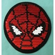 Термоаппликация с пайетками Человек Паук  9*10 см Арт 50.1223