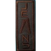 Термоаппликация, термонашивка Jeans прямоугольная 4.5*12 см Арт 32.1223