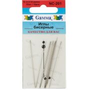 Иглы бисерные «Gamma» сталь NC-201 d 0.5 мм 10 шт Арт 145.012450(12)