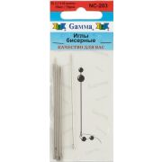 Иглы бисерные «Gamma» сталь NC-203 d 0.7 мм 10 шт Арт 140.102454(12)