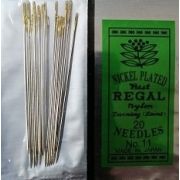 Иглы для бисера 20 шт №№ 10 и 11 Китай Арт 18.0124