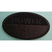 Термоаппликация, термонашивка Power Team 8.5*5.0 см Арт 27.012458(З.Д.)