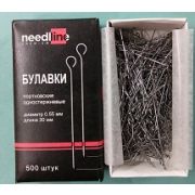 Булавка портновская №3 диаметр 0.55 длина 30 мм 500 шт Арт 165.102450(Ел 170)