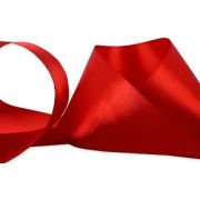 026 Лента атласная 5 см 33 метра красный Арт 350.042441(5)