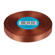 037 Лента атласная 1.2 см 33 метра св.коричневый Арт 85.042448(10)
