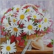 Алмазная мозаика «Цветы» 30*30 см 26 цветов  Арт 450.042440