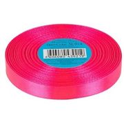 014 Лента атласная 1.2 см 33 метра яр. розовый  Арт 85.042448(10)