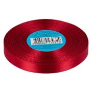 065 Лента атласная 1.2 см 33 метра красный  Арт 85.042448(10)