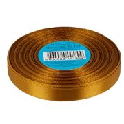 121 Лента атласная 1.2 см 33 метра св. охра  Арт 85.042448(10)