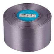054 Лента атласная 5 см 33 метра т. серый Арт 350.042441(5)
