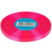 014 Лента атласная 0.6 см 33 метра яр.розовый  Арт 42.042451(20)