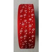 Лента капроновая розовая с рисунком 25 мм  упаковка Арт 130.112362(Сам)