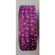 Лента капроновая сиреневая с рисунком 25 мм  упаковка Арт 130.112362(Сам)