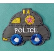 Термоаппликация, термонашивка Машинка полиция 6*5 см Арт 16.102460