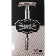 Т-образный станок для бритья Wilkinson(Schik) PREMIUM (металл, механизм бабочка +5 лезвий) Арт 1750.032525